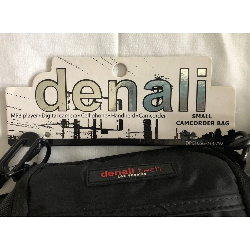 Padded Camera Bag NEW Black Red Interior 8X8 in Padded Denali Tech Camcorder